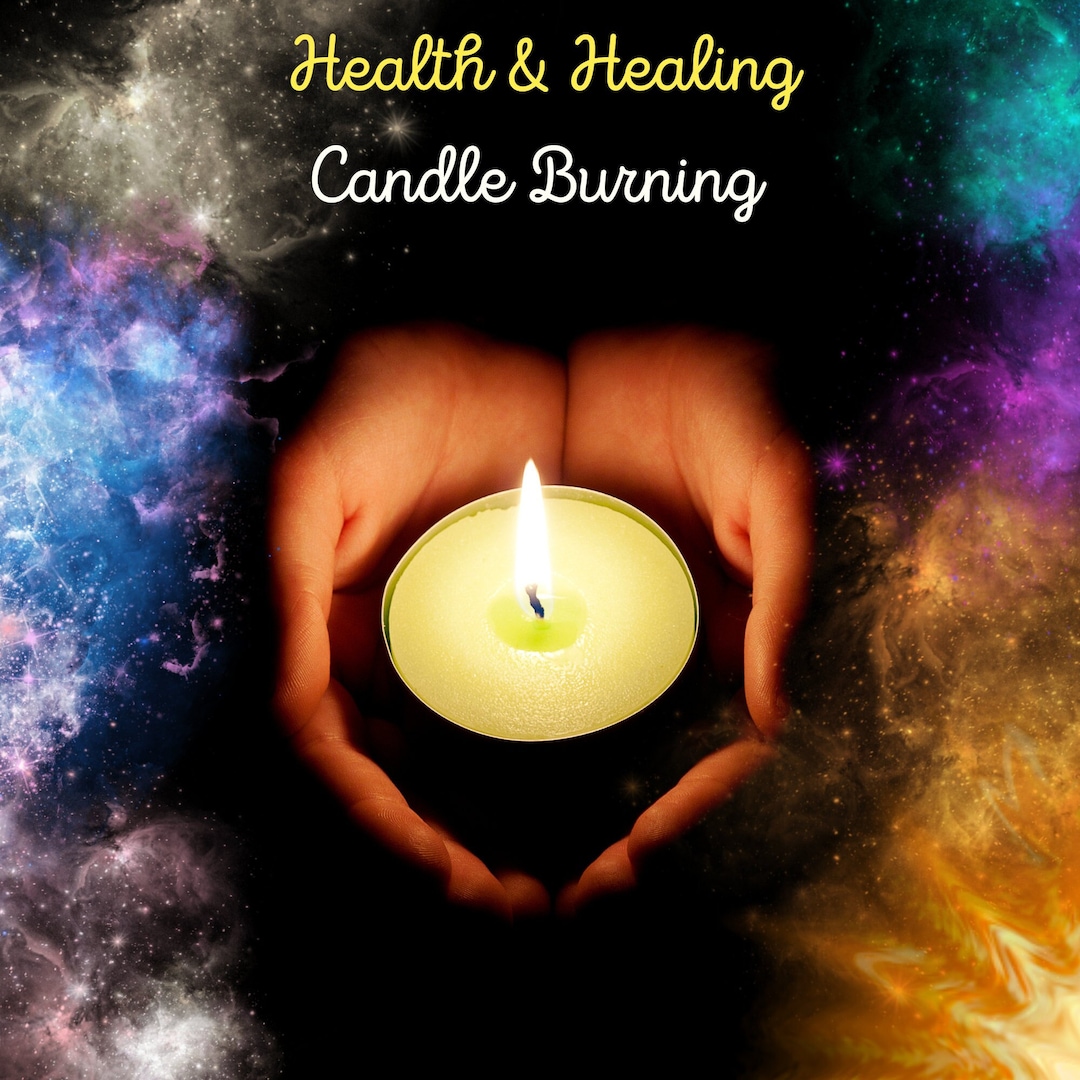 Health & Healing Burning Candle, Energy Healing, Candle for Health and