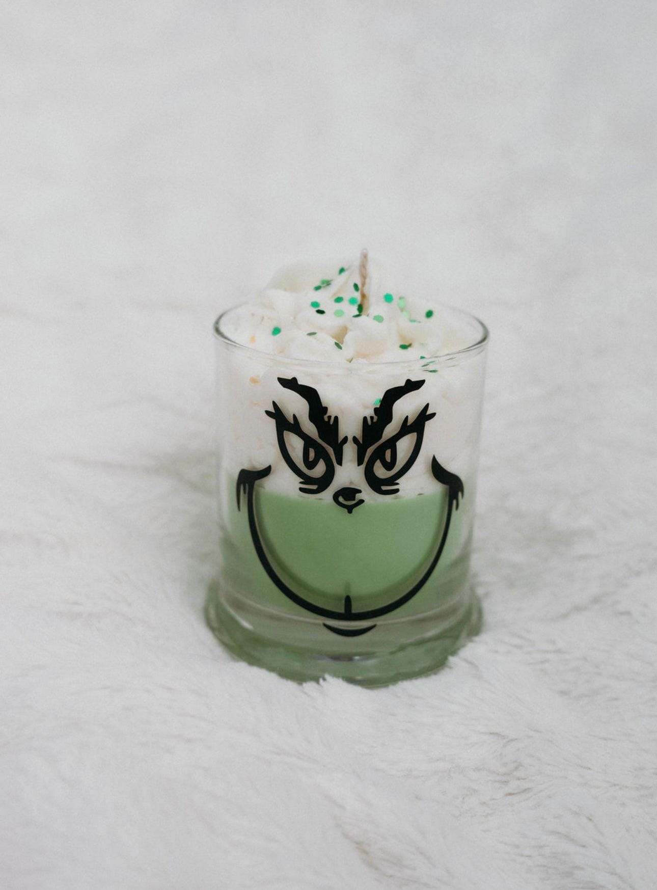 Grinch candle