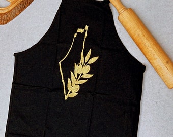 Cooking apron with Palestinian map
