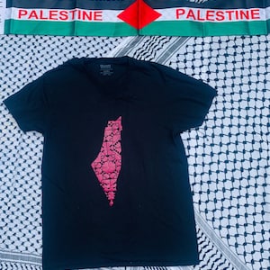 Camiseta mapa palestina