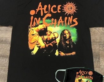 Womens Navel Short Sleeve T-Shirt Alice in Chains Unique Retro Design Black Womens Navel Short Sleeve T-Shirt Alice in Chains Unique Retro Design Black