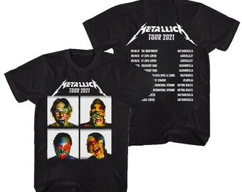 metallica concert shirts
