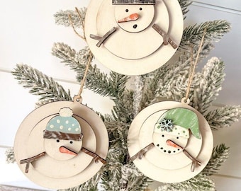 DIY Snowman Ornament Kit