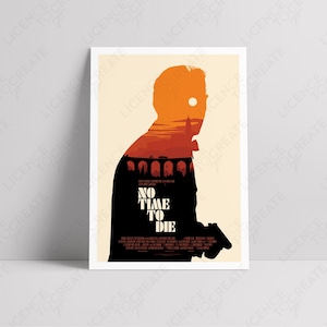 No Time To Die, James Bond, 007, Daniel Craig, Series 1 - Premium Semi-Glossy Silk Fan-Made Illustrated Movie Poster