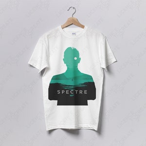 Spectre, James Bond, 007, Daniel Craig - Gildan Crewneck Cotton Unisex Fan-Made Illustrated Movie T-shirt Print - 2 Colours