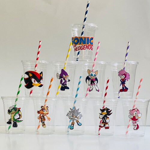 Sonic Party Cups Disposable 16oz Disposable Cups the Etsy