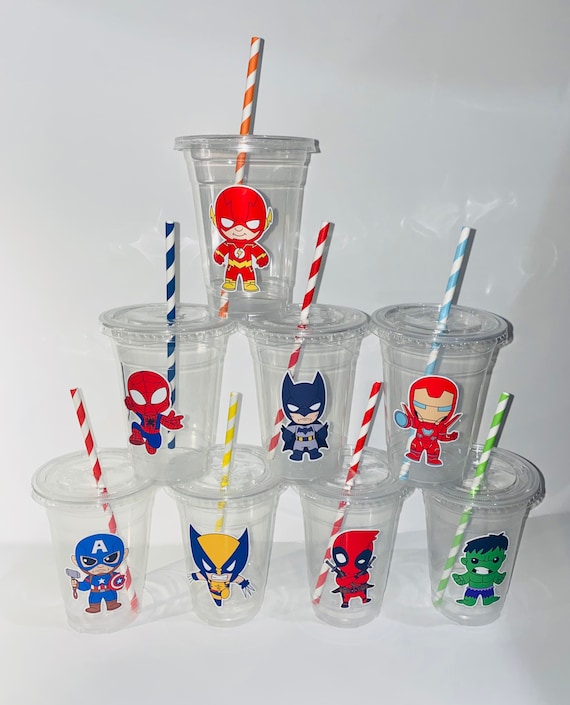 Marvel Spiderman Kids 16 Oz Reusable Cups Party Favor