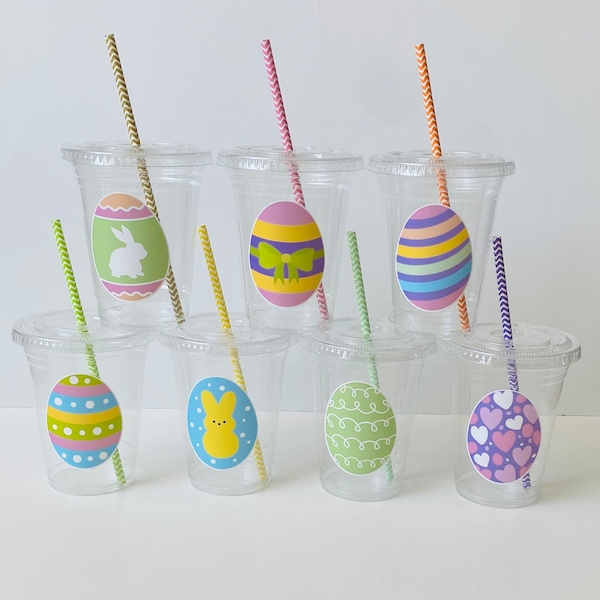 Easter Party Cups For Kids, Easter Cups,16oz Disposable Cups,Kids Easter Decor,Easter Party,Easter Bunny, Bunny Cups, Easter, Peeps kids Cup