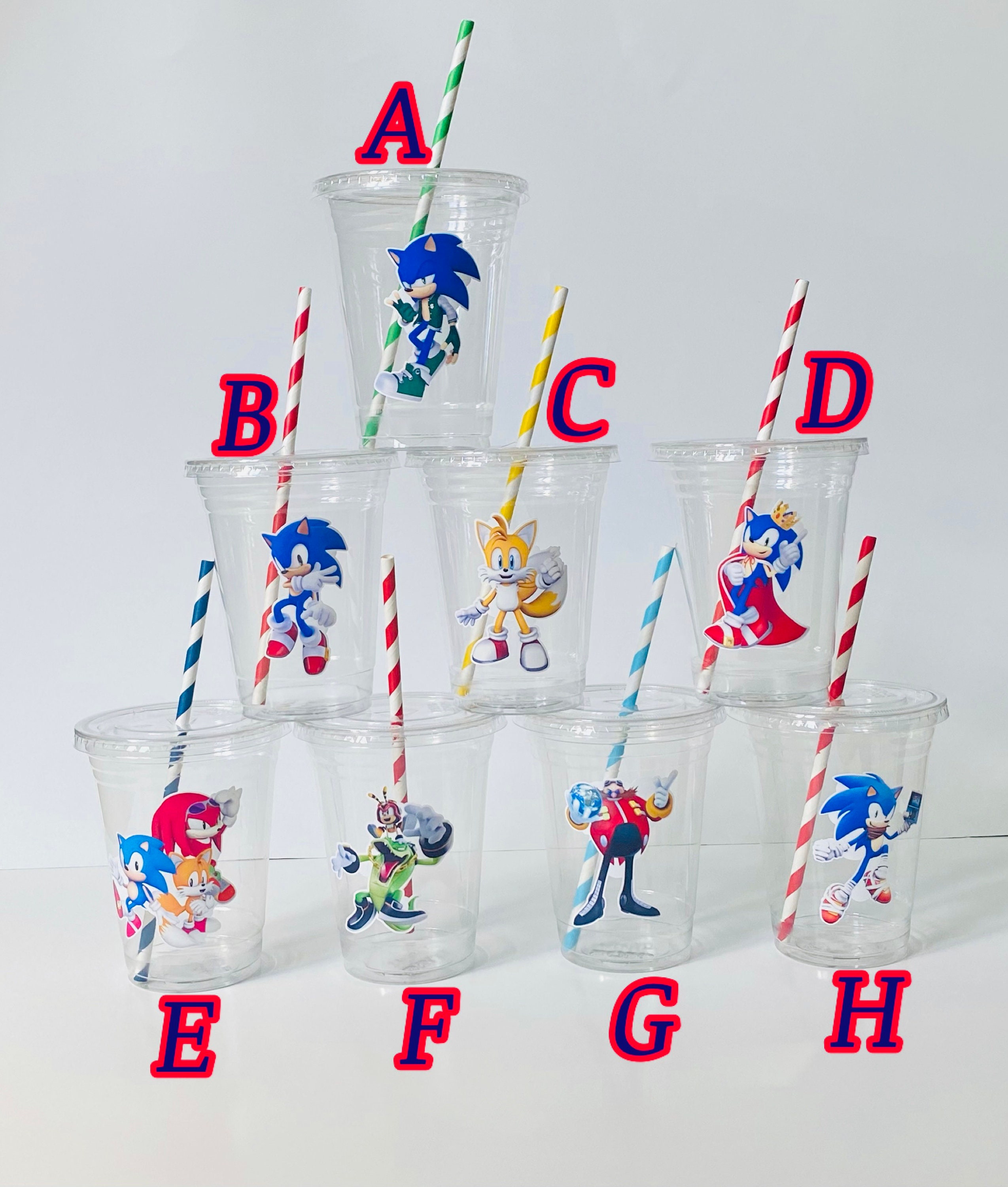 Sonic Party Cups Disposable 16oz Disposable Cups the Etsy