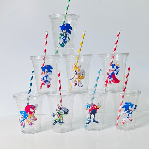 Sonic Party Cups Disposable 16oz Disposable Cups the Etsy