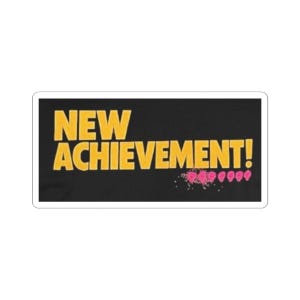 Dungeon Crawler, New Achievement! Sticker Fantasy LitRPG Book Lover, Gamers, Laptop Decal, Journal, Bottle Sticker