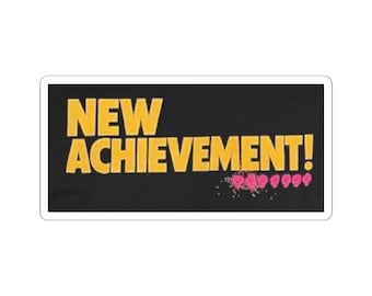 Dungeon Crawler, New Achievement! Sticker Fantasy LitRPG Book Lover, Gamers, Laptop Decal, Journal, Bottle Sticker