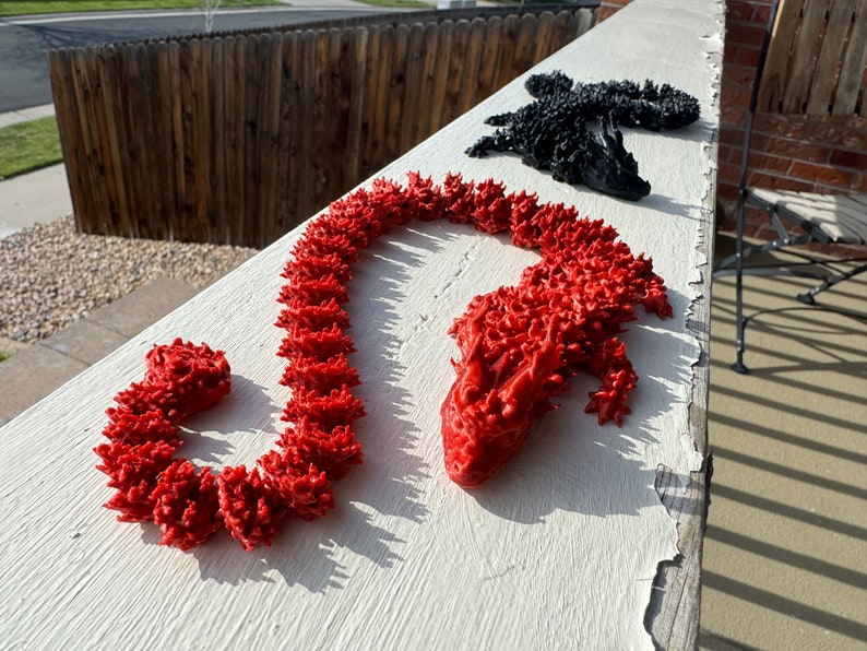 Articulated Fire Dragon STL File | 3D Printing Flexi Pet - Etsy Australia