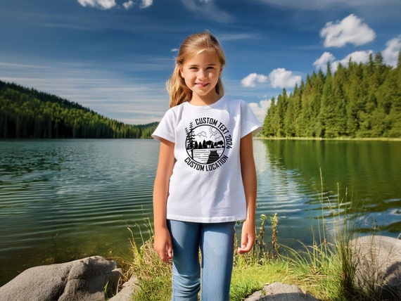 Custom Lake Vacation Shirt Design – DIY Text & Location (PNG JPG)