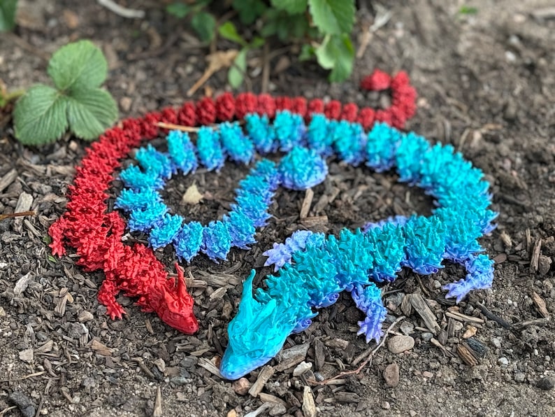 Articulated Fire Dragon STL File | 3D Printing Flexi Pet - Etsy