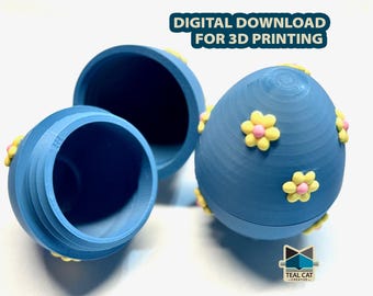 Floral Dragon Egg STL File | 3D Printing