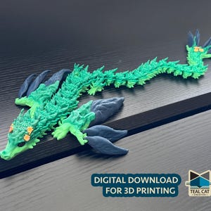 Gaia Waldgeist Drache STL | 3D Druck artikuliertes Modell (Digitaler Download)
