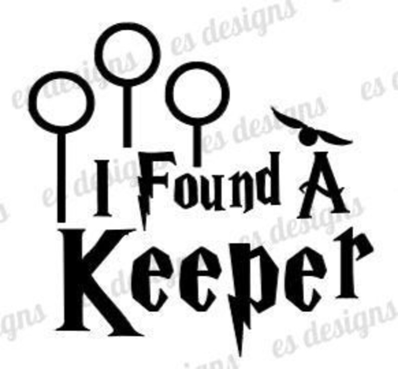 Download I Found A Keeper Svg Harry Potter Svg Quidditch Harry | Etsy