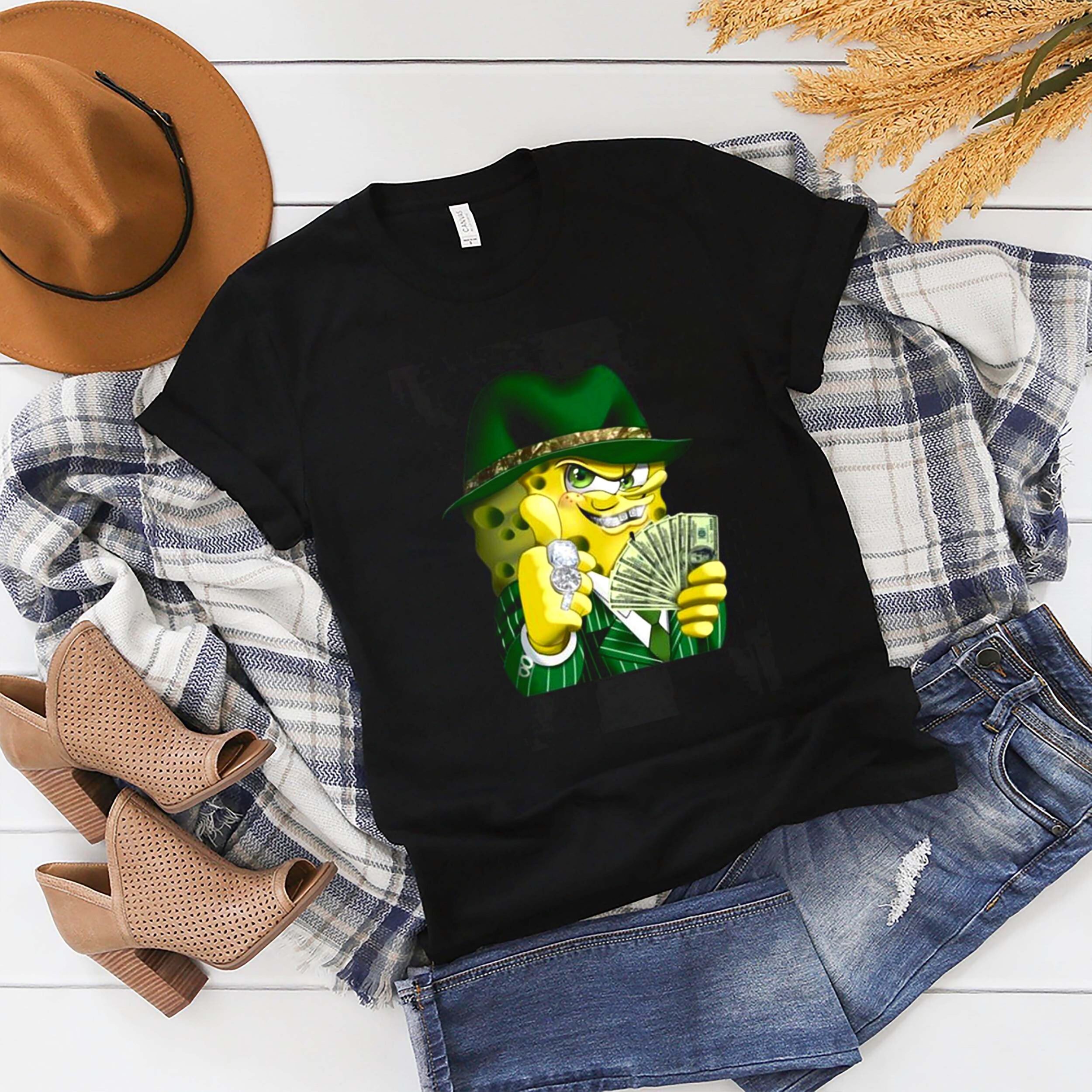 Gangster Spongebob Shirt Gangster Spongebob Meme Spongebob Etsy