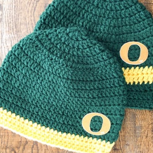 Oregon Duck_Oregon State/college or NFL Beanie-made to order infant to adult sizes available