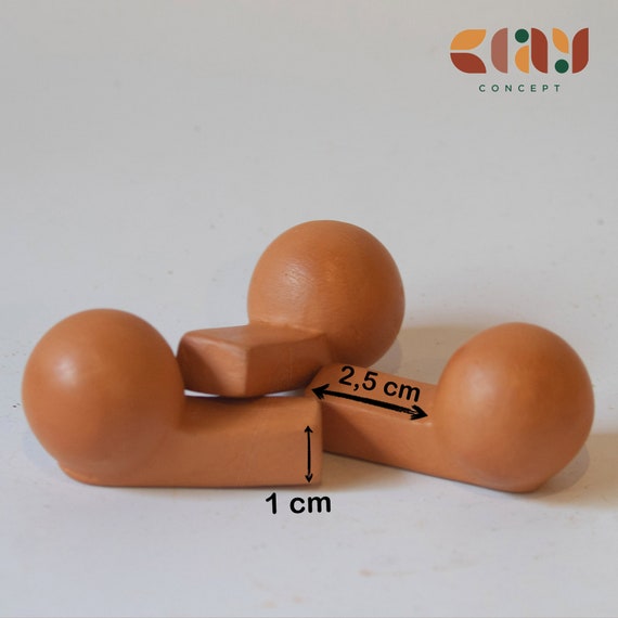 Terra Cotta Pot Feet: Handmade Plant Risers, Set of Three
