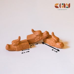 Terra Cotta Pot Feet / Terra Cotta Pot Riser  - Set of three dragons