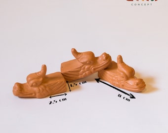 Terra Cotta Pot Feet / Terra Cotta Pot Riser  - Set of three dragons