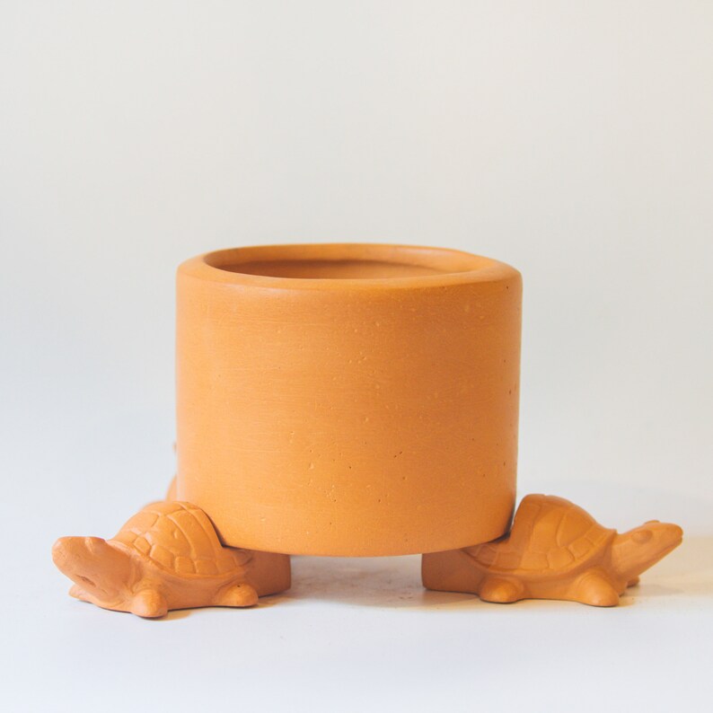 Terra Cotta Pot Feet / Terra Cotta Pot Riser Set of Three Turtles Etsy