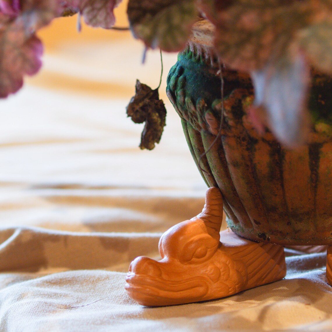 Dragon Pot Risers Terra Cotta Dragon Pot Feet - Set of 3 Plant Risers - Etsy
