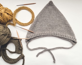Merino knit baby pixie bonnet | Baby & Toddler | Baby hat