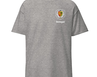 Senegal world cup soccer Tee, Senegal gift, Senegal Football, World cup. Soccer Player, Sports Team shirt. Camiseta clásica hombre