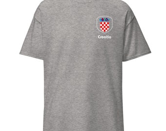 Croatia world cup soccer Tee, Croatia gift, Croatia Football, World cup. Soccer Player, Sports Team shirt. Camiseta clásica hombre