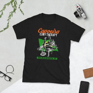 Capoeira is my therapy, Brazilian Capoeira Gift, MMA Fighter Shirt, Brazilian Martial Arts Shirt, Brazilian MMA Shirt, Capoeira Dancer
