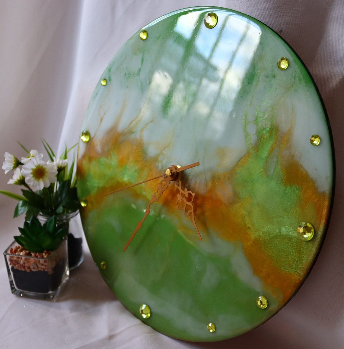 Clock, Wall Clock, Resin Art Clock, Abstract Resin Clock, Unique