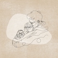 One Line Couple and Dog Portrait from Photo, Minimalist Family Drawing
