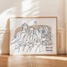 see more listings in the Family Line Art Portrait section