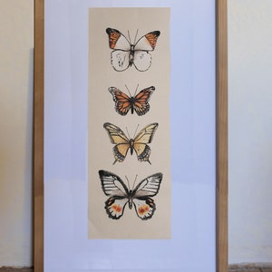hand-painted Linocut print