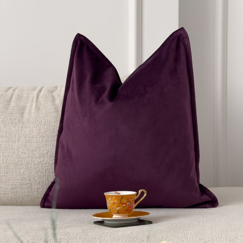 Purple Throw Pillow - Etsy