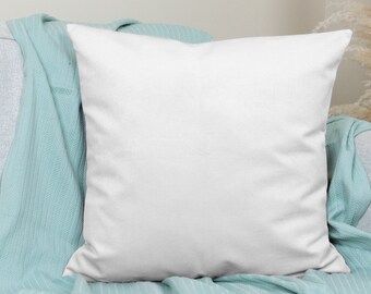 Luxury Off White Velvet Pillow Cover - Velvet Cream Cushion Cover - Off White Velvet Lumbar Pillow (Any Custom Size)