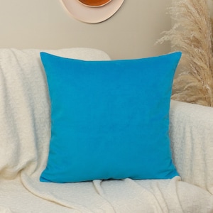 Luxury Velvet Sky Blue Cushion Cover Scatter Blue Decorative Cushin Velvet Blue Throw Pillow Cover all Sizes Etsy Canada