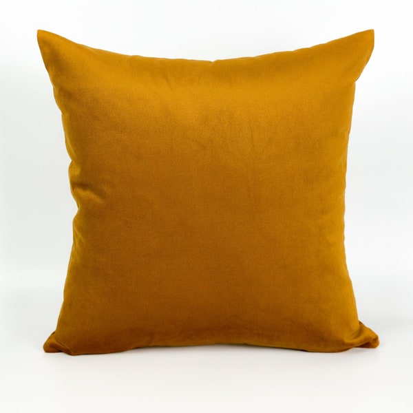 Mustard Velvet Pillow Etsy