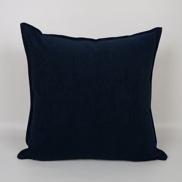Dark Blue Pillow Etsy