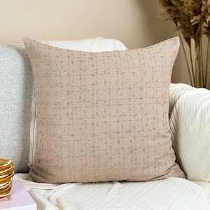 Chanel Beige Pillow Cover Home Decor Ivory Vintage Cushion Cover (All Sizes)