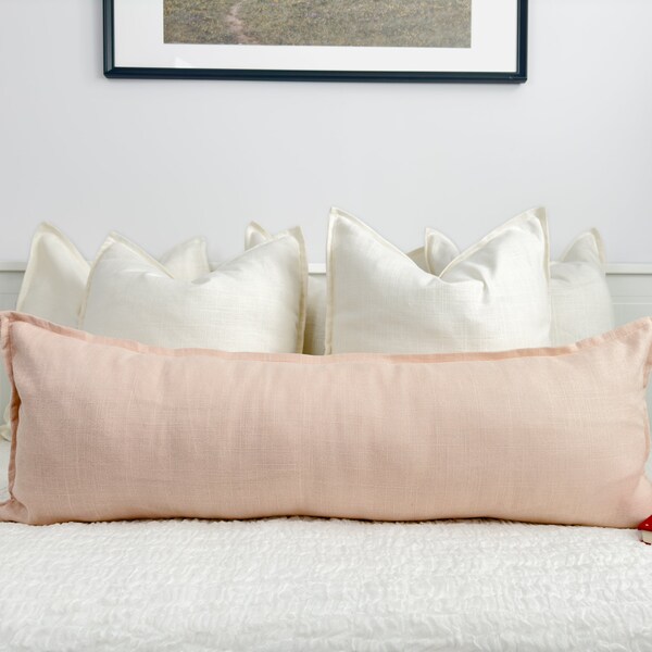 Pink Lumbar Pillow Pillows Etsy