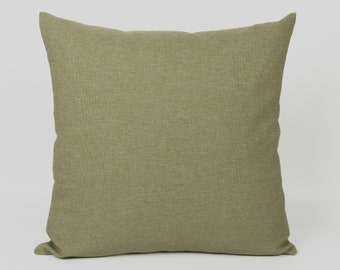 Natural Linen Pale Green Pillow Cover, Pale Green Cushion Cover,Decorative Pale Green Bed Pillow  (All Sizes)