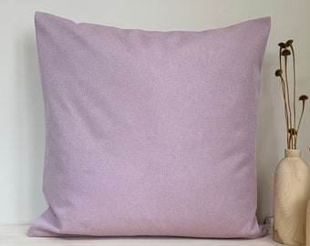 Cotton Linen Purple Pillow Cover, Upholstery Linen Purple Decorative Cushion Cover, All Size Options.