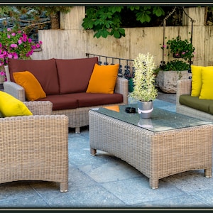 Housses d'oreiller de jardin résistantes à l'eau, housses de coussin de jardin, housses de coussin pour banc d'extérieur, TOUTES LES DIMENSIONS PERSONNALISÉES 22 couleurs housse uniquement image 5