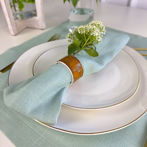 Natural Linen Napkins, Dinner Table Napkins, Handmade Linen Napkin Set, Handmade Washed Linen Napkins