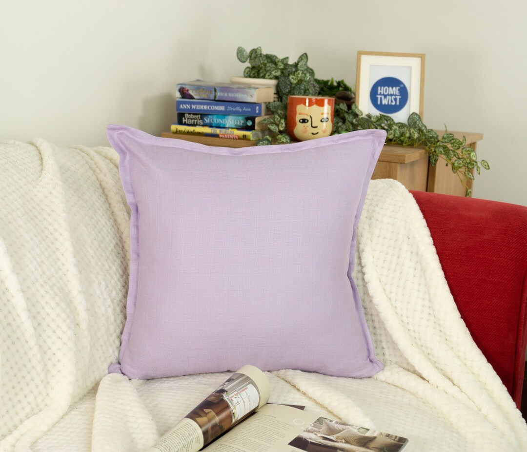 Purple Linen Pillow Cover Purple Linen Pillowcase Purple Etsy