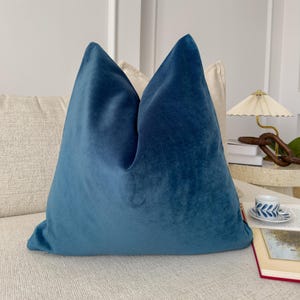 Handmade Velvet Cobalt Blue Cushion Cover Scatter Petrol Blue Throw Pillow Cover Velvet Lumbar Pillow all Sizes Etsy